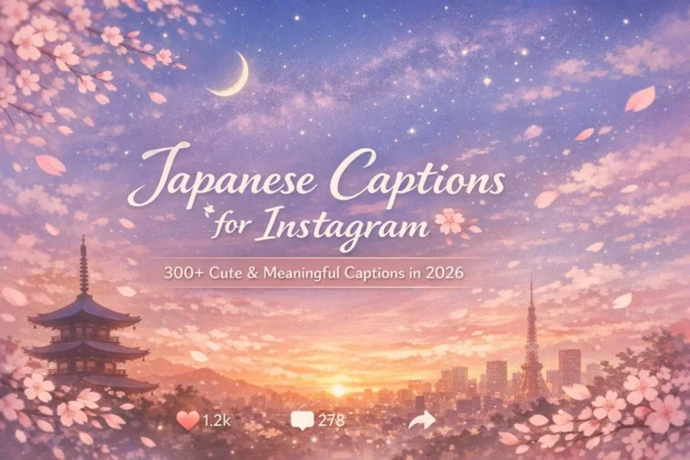 Japanese Captions for Instagram