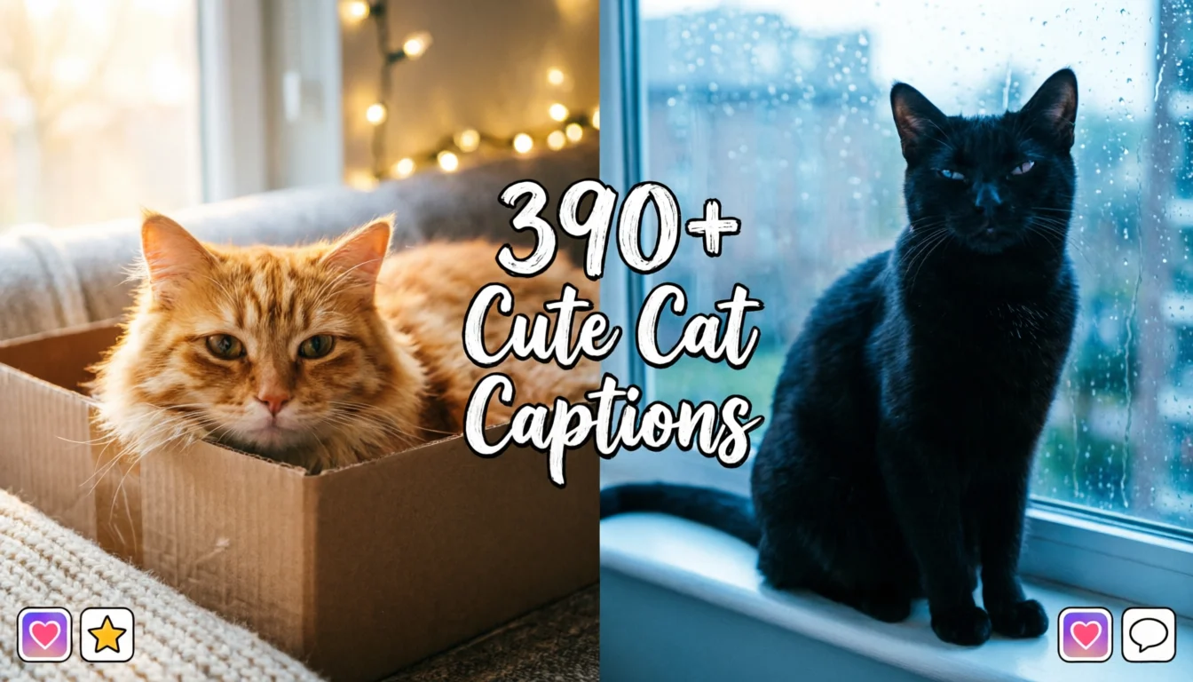 cute cat captions for instagram