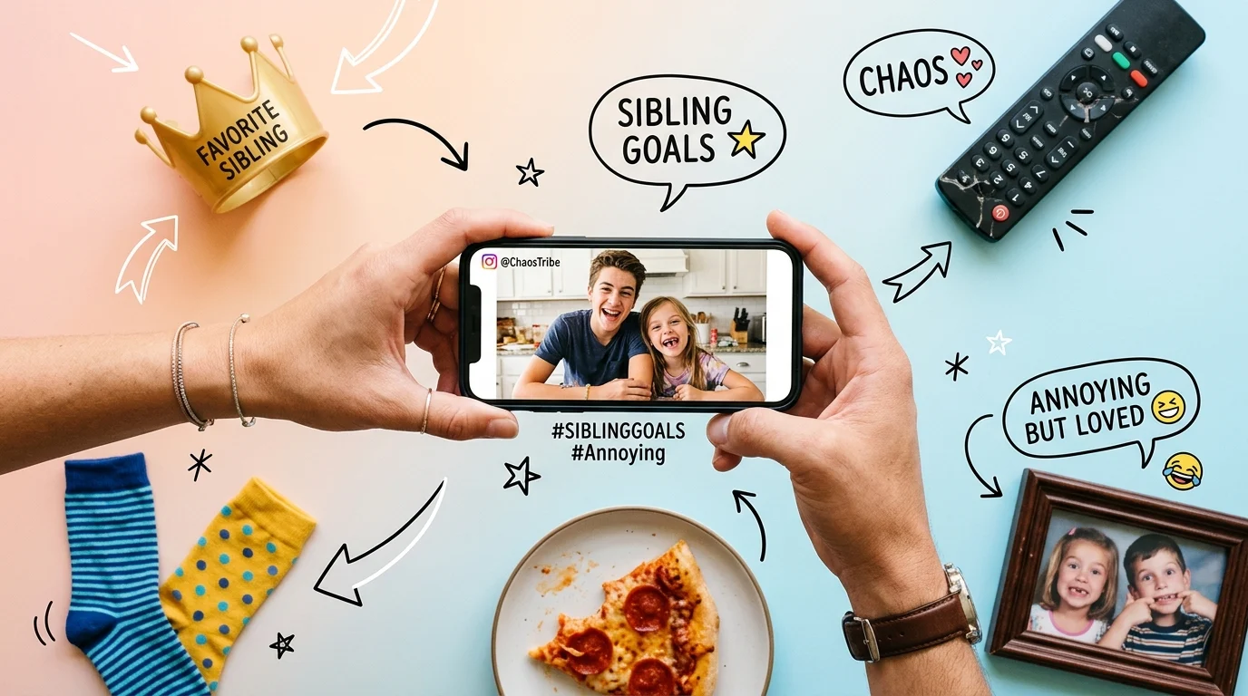 funny sibling captions for instagram