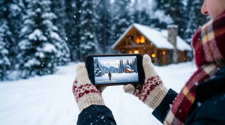 captions for snow pictures