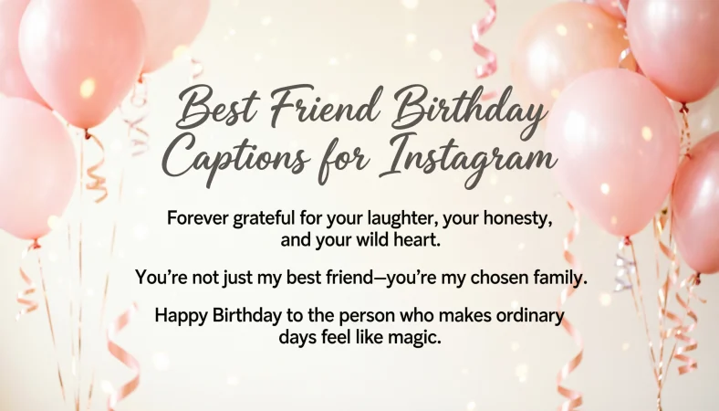 Best Friend Birthday Captions for Instagram