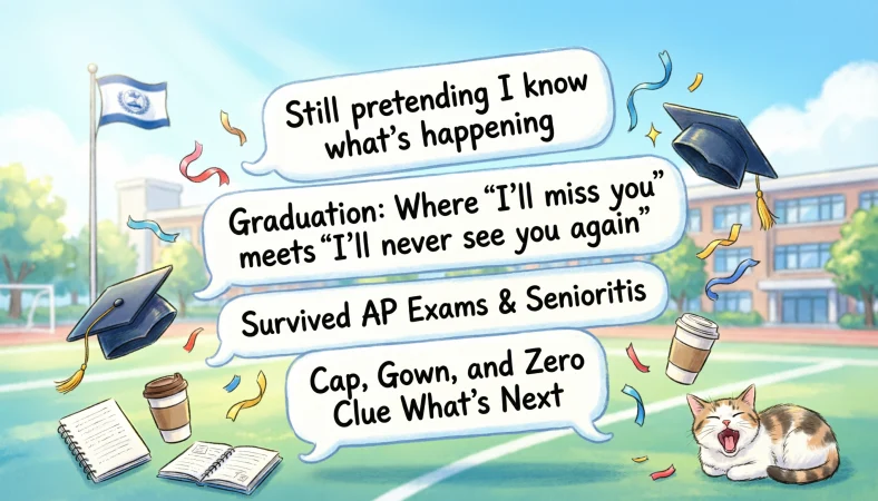 Captions for Senior Year