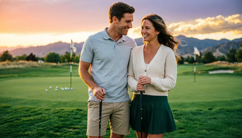 golf captions for couples