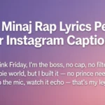 nicki minaj lyrics for captions