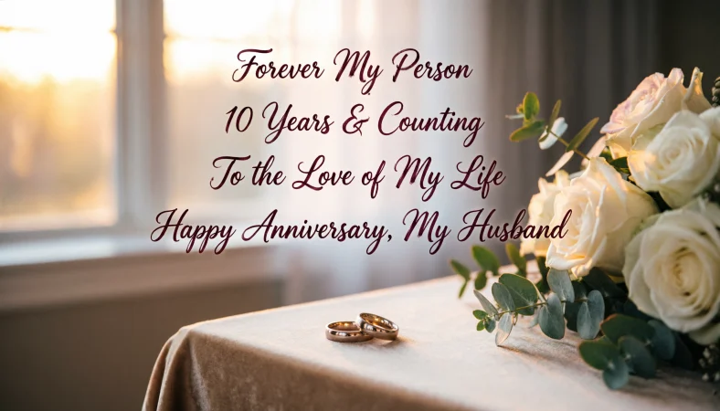 Wedding Anniversary Captions for Husband
