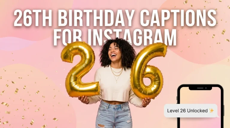 26th birthday captions for instagram