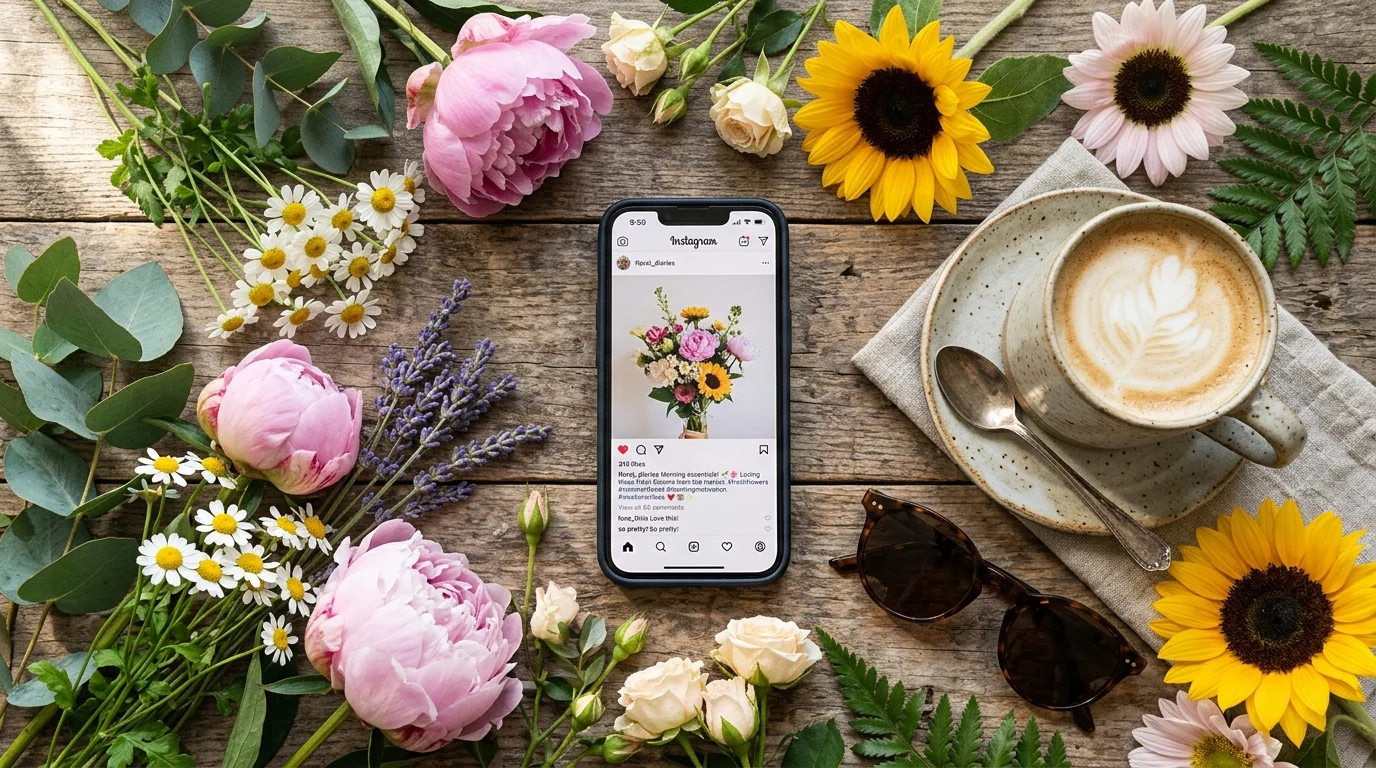 captions for flowers instagram