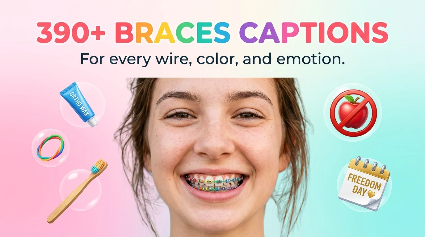 braces captions for instagram