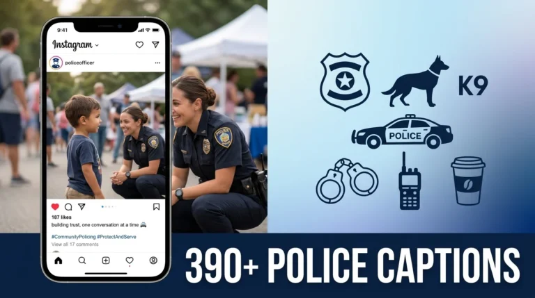 police captions for instagram