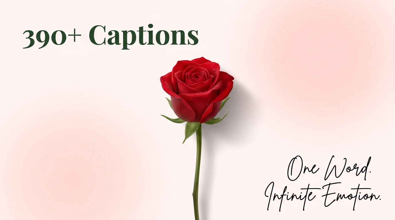 One Word Rose Captions for Instagram