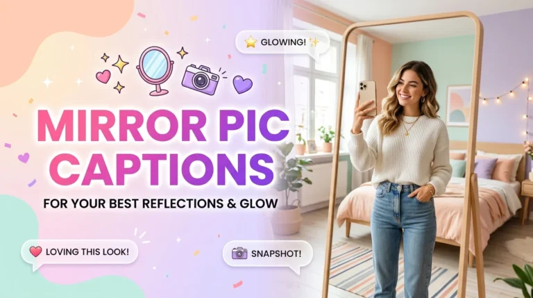 captions for mirror pics