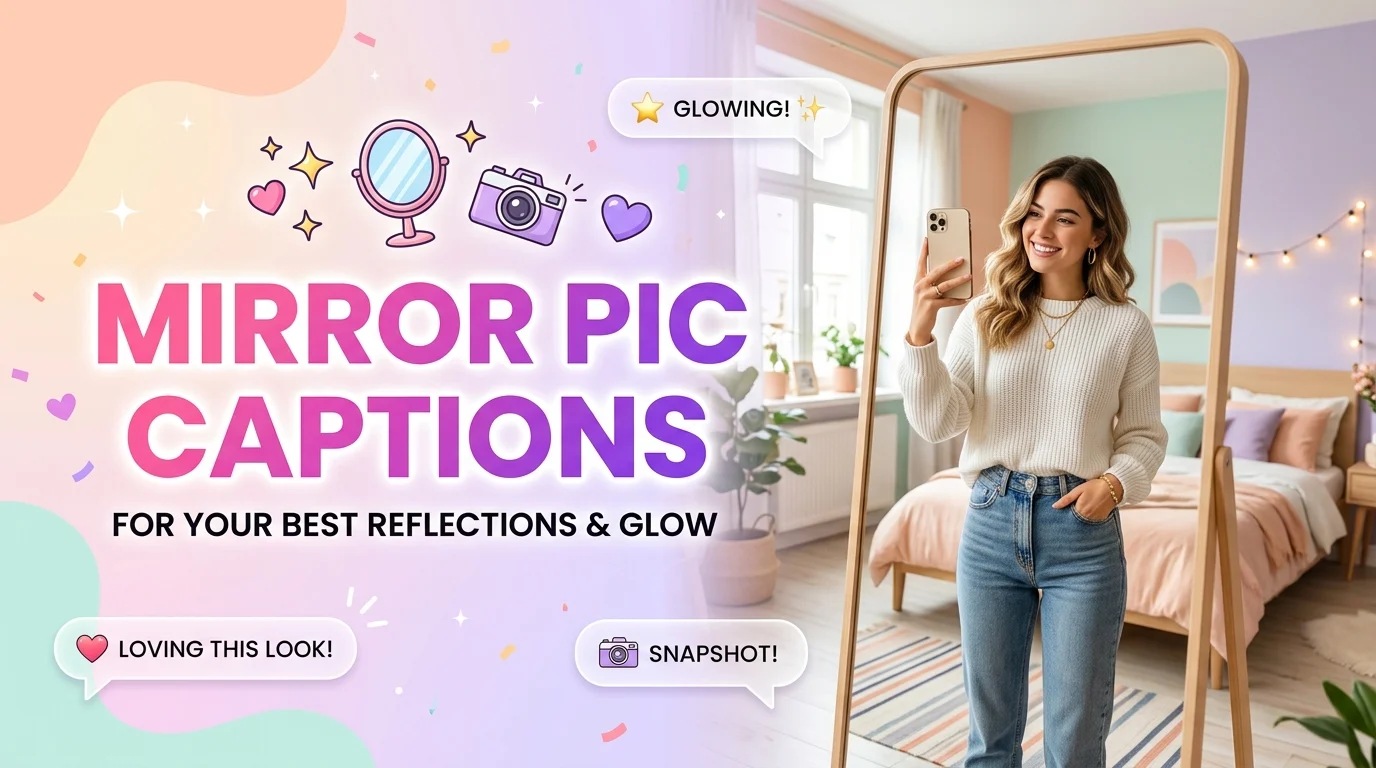 captions for mirror pics