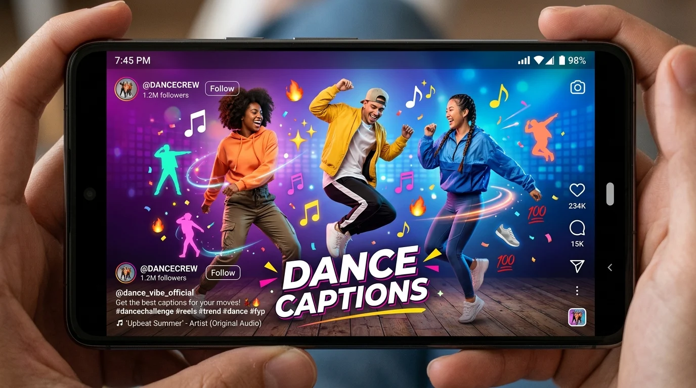 dance captions for instagram reels