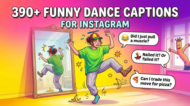 funny dance captions for instagram