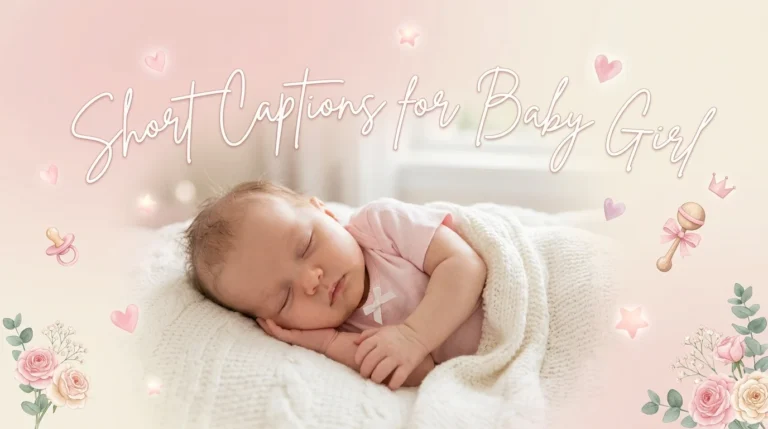 short captions for baby girl on instagram